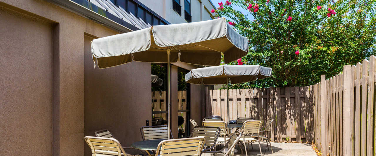 Hotel Patio Area